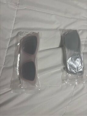 Sunglasses with Pink Frame Accent